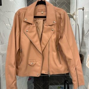 Blank NYC nude Faux Leather Jacket